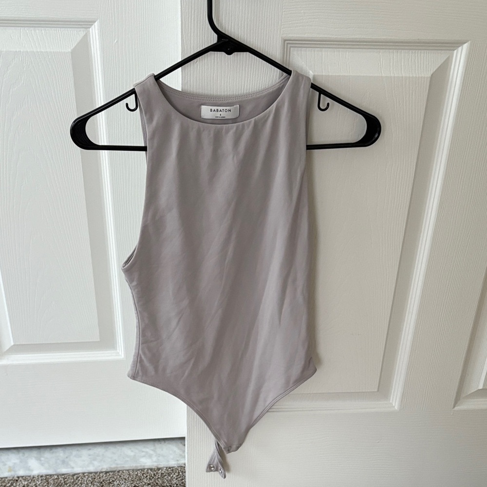 Babaton Light Gray Bodysuit